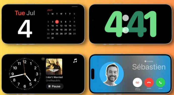 镇坪苹果手机维修分享iOS17横屏充电待机显示有什么好处 