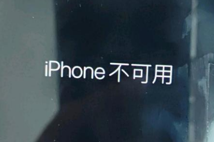 镇坪苹果服务网点分享锁屏界面显示“iPhone 不可用”如何解决 