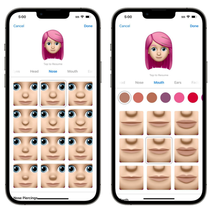 镇坪苹果手机维修分享​iOS 16中的拟我表情有了哪些变化和升级 